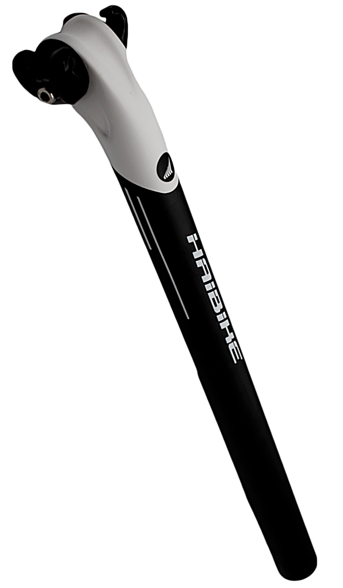 Haibike UD Carbon Seatpost mm Ø Length 400 mm White/Black