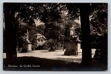 c1930 RPPC Postcard of Dresden's Grosser Garten Beautiful Park In Germany