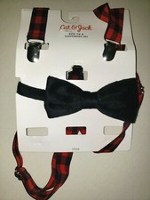 NOWE CZARNE SZELKI KOT I JACK AKSAMITNE MIĘKKIE MUSZKA DLA MAŁYCH DZIECI ROZMIAR 14.99 