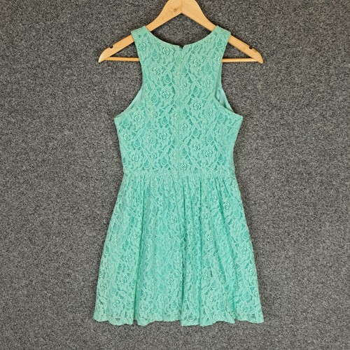 NEW Sportsgirl Womens Dress Size 8 Blue Lace Fit Flare Event Occasion - Picture 8 of 9