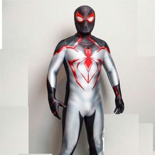 Disfraz de Spiderman Miles Morales Cosplay Mono Zentai Adulto/Niños Halloween