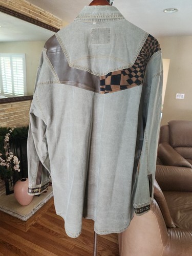 RARE ZIP CODE LONGSLEEVE DENIM SHIRT SIZE XL - Picture 4 of 4