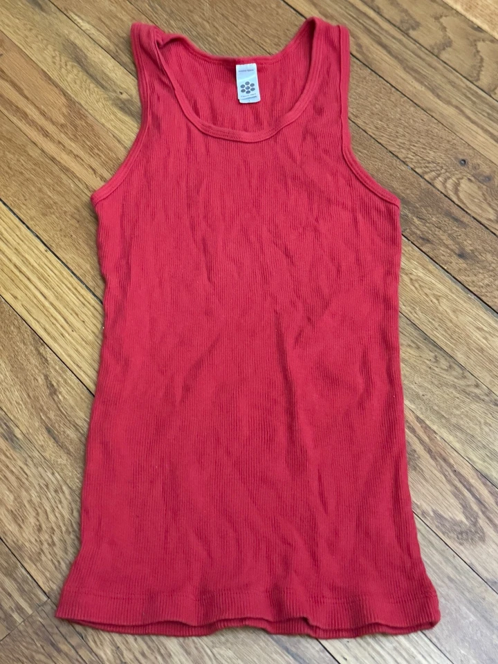 Camiseta sin mangas roja American Apparel Classic Girl L Foto 2 de 4