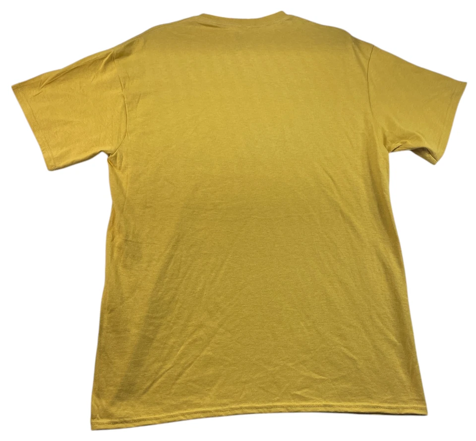 Camisa masculina Minnesota Explorer tamanho grande amarela manga curta 100% algodão nova - Imagem 2 de 4