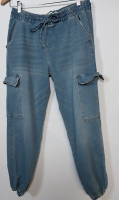 NO BOUNDRIES WOMENS JEAN JOGGERS SZ 8-10