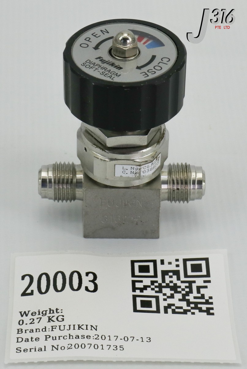 20003 FUJIKIN AIR REGULATOR 1/8'' 038823 | eBay