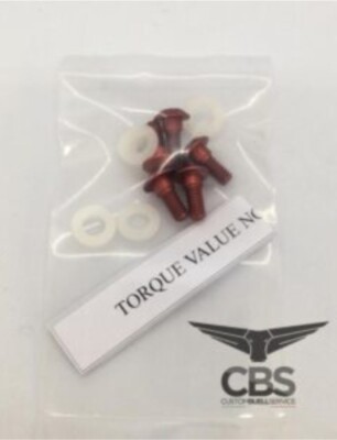 Buell Karosserie Schrauben Rot (Packung Mit 5 Stk)