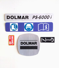 Zestaw naklejek do piły łańcuchowej Dolmar PS 6000i