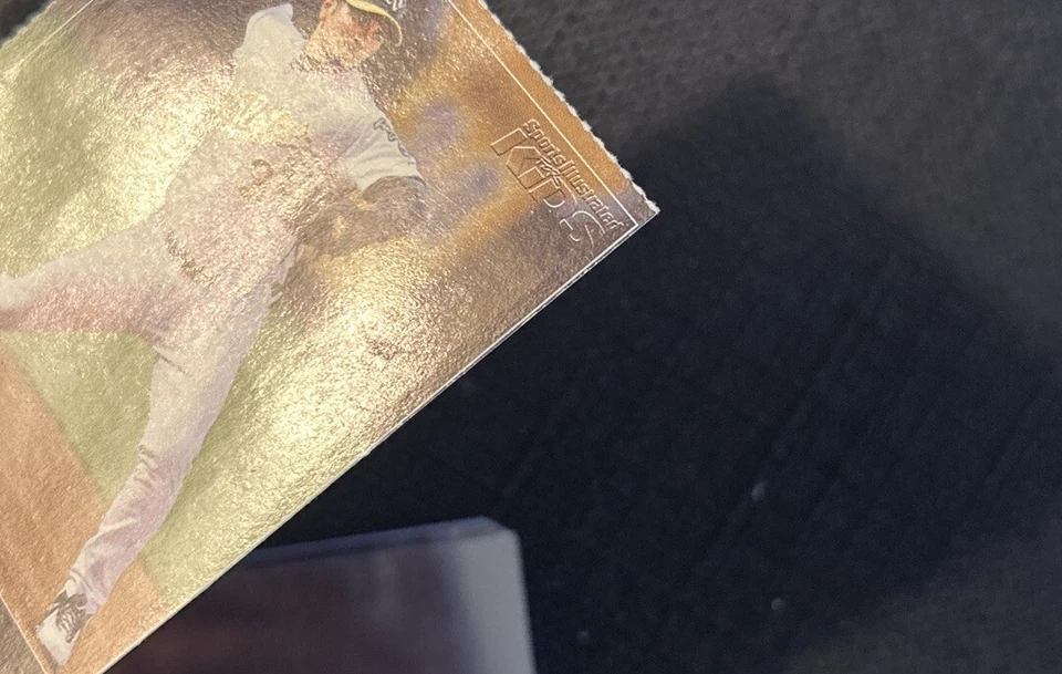 Eric Chavez Rare Oakland A’s  2004 MLB Sports Illustrated for Kids SI Creased - Image 2 of 3