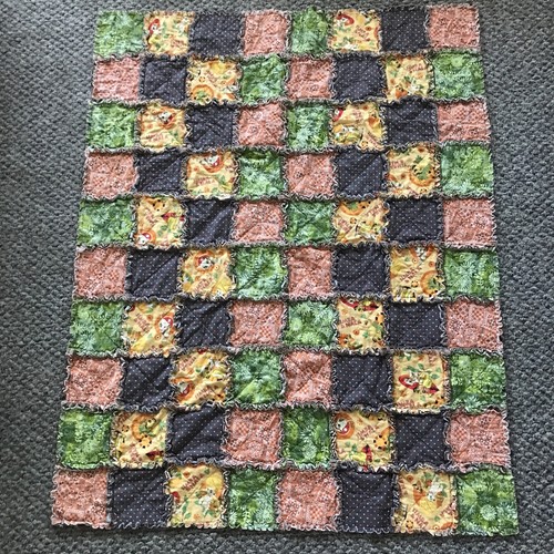 Lion King Patchwork Crib Comforter Reversible 39x49 Simba & Nala Handmade Throw - Picture 6 of 12