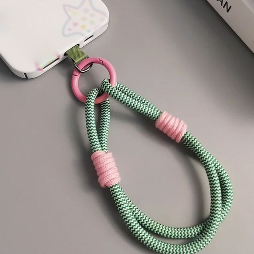 Keychain Phone Lanyard Candy Colors Hanging Rope Universal Phone Wrist Straps - Photo 5 sur 17