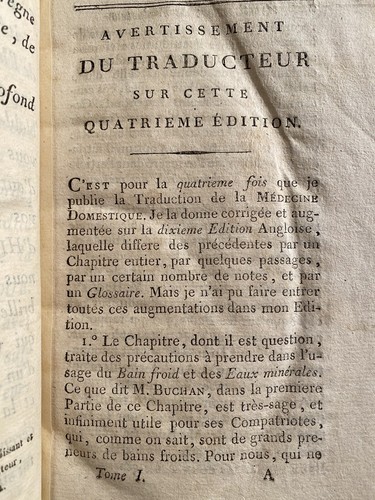 BUCHAN. Médecine domestique. 5/5. Gravure. 1789 - Picture 6 of 18