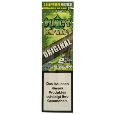 12 x Juicy Jay Original Hemp Wraps Flavours aromatisiert (24Stk)