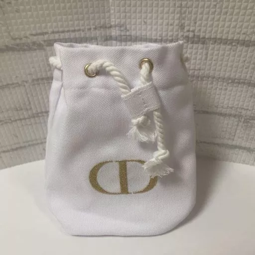 Pochette cordon de dessin nouveauté Christian Dior pas à vendre logo OR lettre blanche