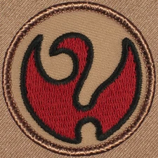 Mysterious Boy Scout Patrol Patch! - #E063 Red Unknown Swan Patrol!