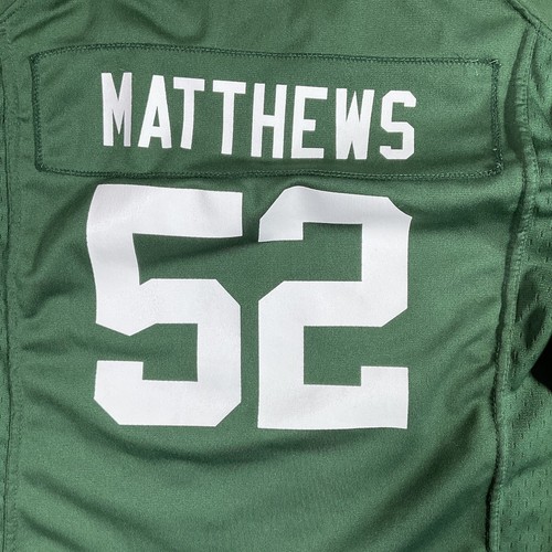 Nike Youth Green Bay Packers Clay Matthews NFL Vintage on Field Jersey XL Stitch - Picture 6 of 10