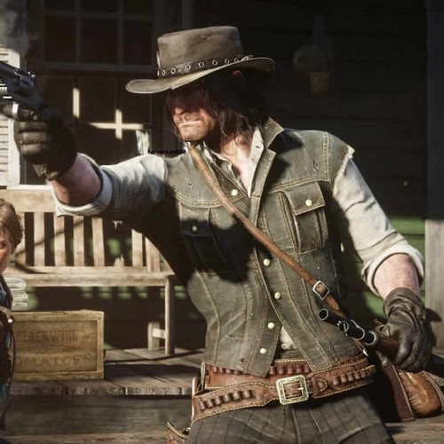 John Marston Denim Vest Mens Cosplay Costume RDR2 Vest Short Sleeves New Outfit - Picture 5 of 12
