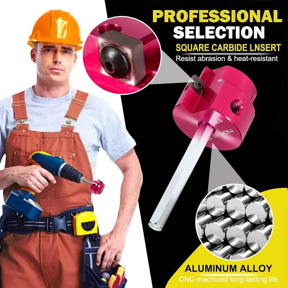 PPR100 PVC Pipe Reamer 1 Inch Head for Schedule 40 PVC Pipe CPVC ABS Pipe - Image 3 of 4