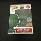 Funko Pop! Toy Story: Army Man #377 (Metallic) Box Lunch, Toy Story Land,Creased