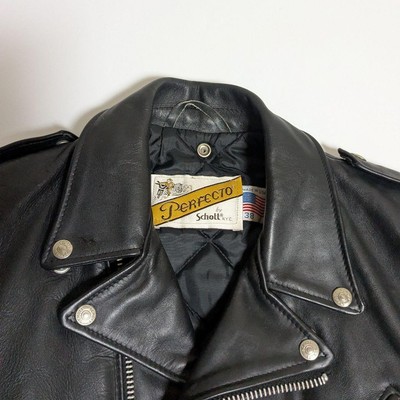 Schott Leather Jacket Double Riders 38 Belt 618 Black Japan | eBay