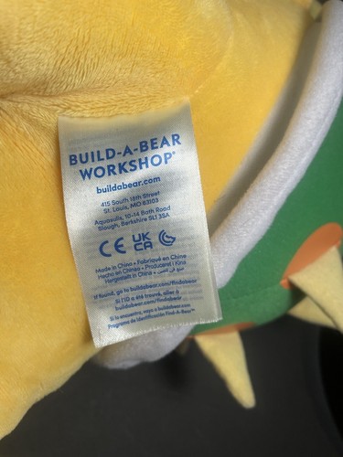 Build A Bear Nintendo Super Mario Bowser King Koopa 16” Plush 2018 Sound Works - Picture 12 of 16