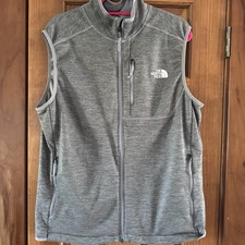 The North Face Canyonlands Fleece Vest Men  s Large Gray Heathered Full Zip Fall