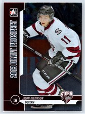 2012-13 In The Game Draft Prospects Jason Dickinson Rookie Guelph Storm RC #19