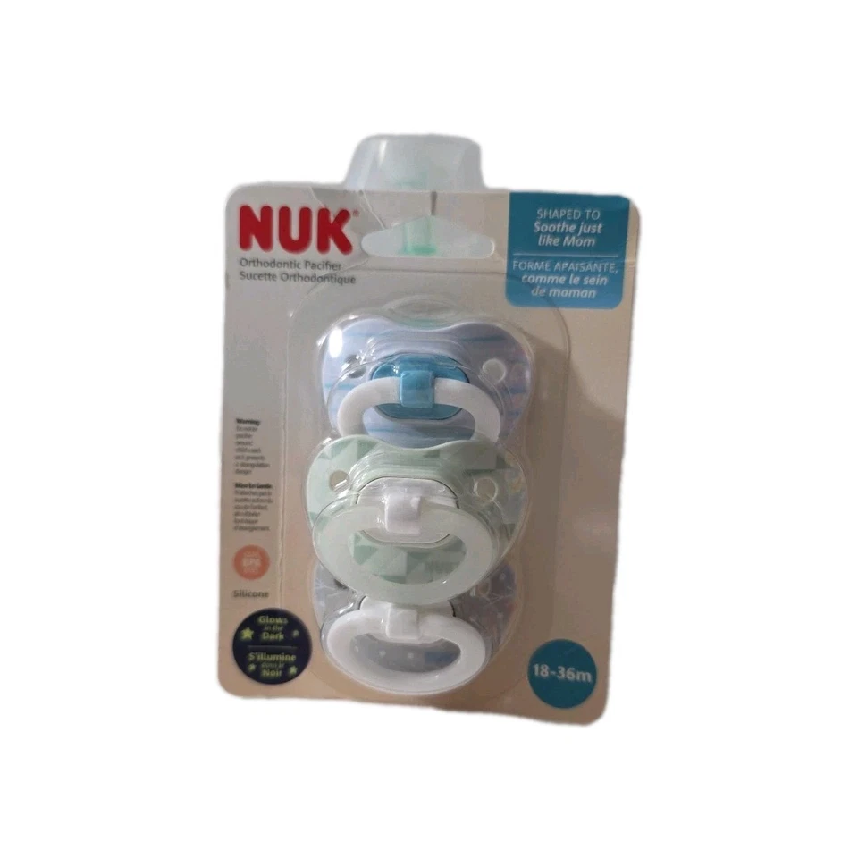 NUK Learner Straw Cup 5oz + 3 Orthodontic Pacifiers 18–36m Set Baby Spill-Proof  - Image 4 of 4