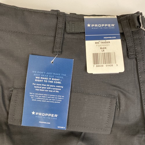 Propper BDU Cargohose schwarz Baumwolle Größe Large 38x32 - Bild 2 von 10
