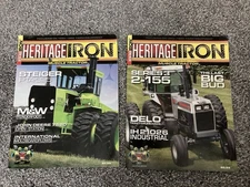 2 issues Heritage Iron muscle tractor magazines BigBud White IH Steiger JD7520