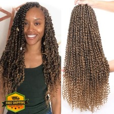 Leeven 8pk Passion Twist Crochet Hair 22" Ombre T27 Curly Ends