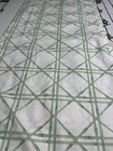 Pottery Barn Monique Lhuillier Cal King White w Green Bamboo Design Sheets