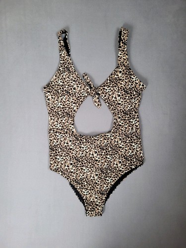 RELLECIGA Women's Cutout One Piece Swimwear Tie Knot Front Bathing Suit-XL - Afbeelding 4 van 11