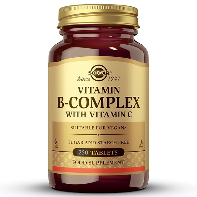 Complejo Vitamínico B Con Vitamina C 250 Comprimidos Solgar