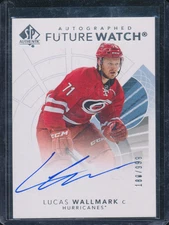 2017-18 Sp Authentic Lucas Wallmark Future Watch Auto FWA #126 RC /999 A307