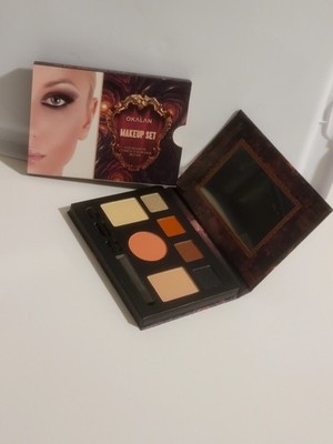 Okalan Makeup Set Eyeshadow Compact Powder Blush 7 color Highlighting Palette 