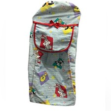 Vintage 1997 Looney Tunes Tweety Bird Bugs Bunny Nursery Baby Storage Hamper