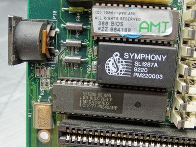 AMI Motherboard AMD 386 CPU Ceramic 386 BIOS Vintage 1992 | eBay