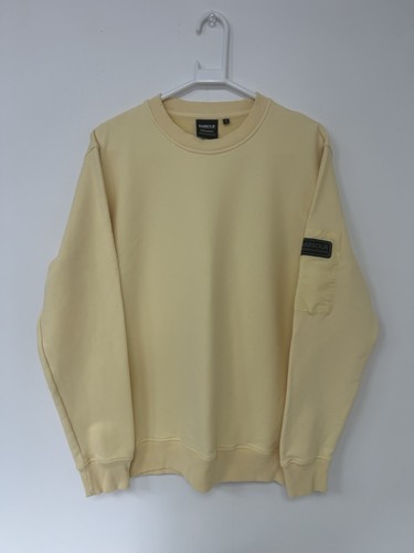 Men's Barbour International Dusty Yellow Crew Neck Grip Sweatshirt Size Large