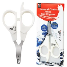 Samurai-Grade Cat Nail Clippers | Vet Recommended | Sharper, Quieter & Safer ...