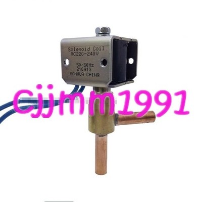 1PCNEW Three flowers ice machine solenoid valveFDF2AK01 220V coil port 6.35mm *t