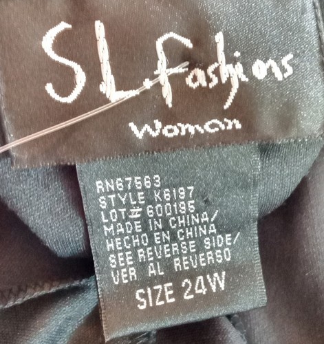 S.L. Elegante vestido de lentejuelas Fashions para mujer talla 24W nuevo con etiquetas cócteles crucero formal - Imagen 9 de 10