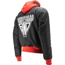 Broken Head Bomberjacke BND Logo Schwarz-Rot