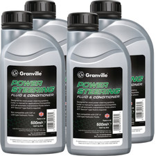 4 x Granville Synthetic Oil Based Power Steering Fluid Conditioner AFT 500ml