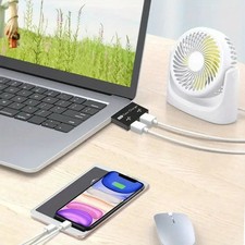 Universal Mini 2 Ports USB Splitter Box 1 to 2 High Speed Data Transfer For Lapt