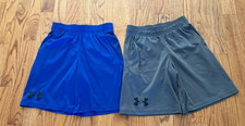 A Lot Of 2 Boy's Under Armour Loose Heat Gear Shorts, Size YSM