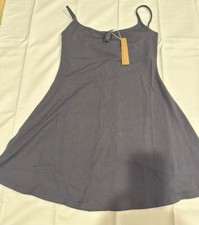 Skims Smooth Lounge Mini Dress In Graphite- Size Medium- NWT