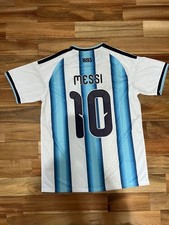 Argentina Natinal Team 2022 Home Jersey MESSI No.10  Size L Slim Fit Poliester
