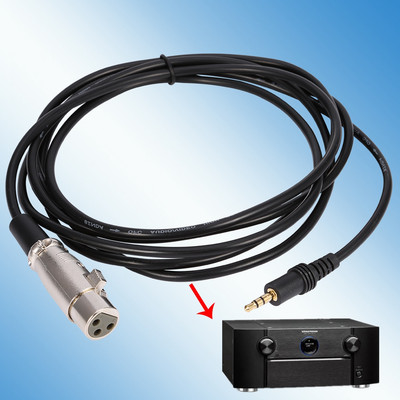 10Ft 3 Pin XLR Stecker Buchse Auf 1/8 3 5mm Stecker Stereo Jack Mic DON