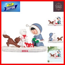 Charming Frosty Friends 2024 Snowman Christmas Tree Ornament Collectible Gift...